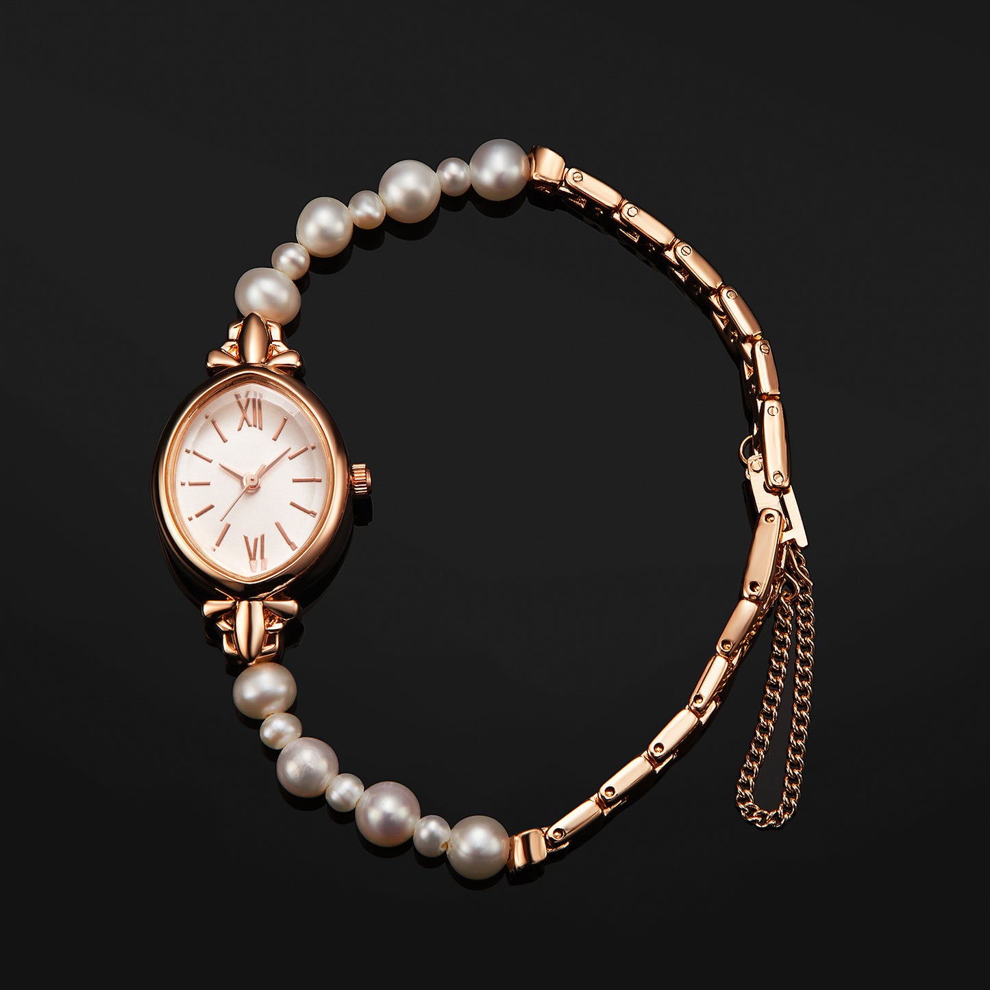 Fashion women's watchAffordable Luxury Fashion Women's Watch Natural Freshwater Pearl Strap Watch Bracelet Suit Waterproof Creative Quartz Women's Watch