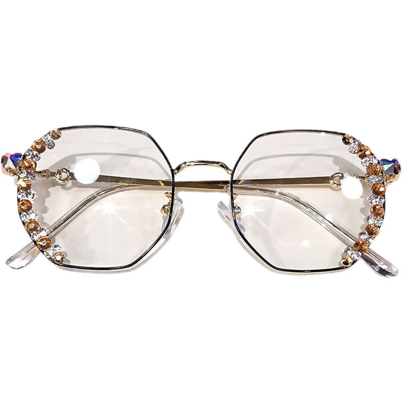 Women's fashion glasses 新款跨境防蓝光辐射平光镜无度数超轻眼镜女款高级感护目素颜神器