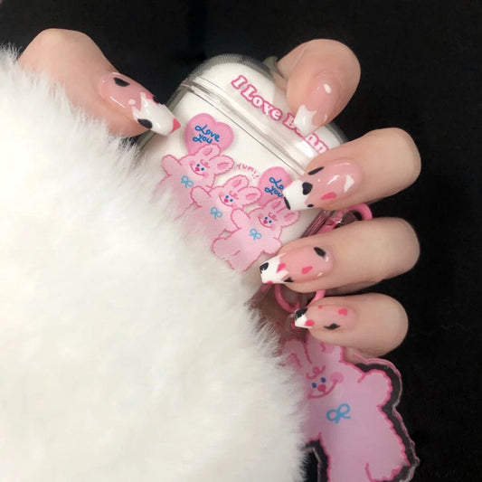 Fashion  nail Online Influencer Pop Fake Nail Patch Wear Armor Finished Product Nail Tip Nail Stickers Removable Nail Patch X11