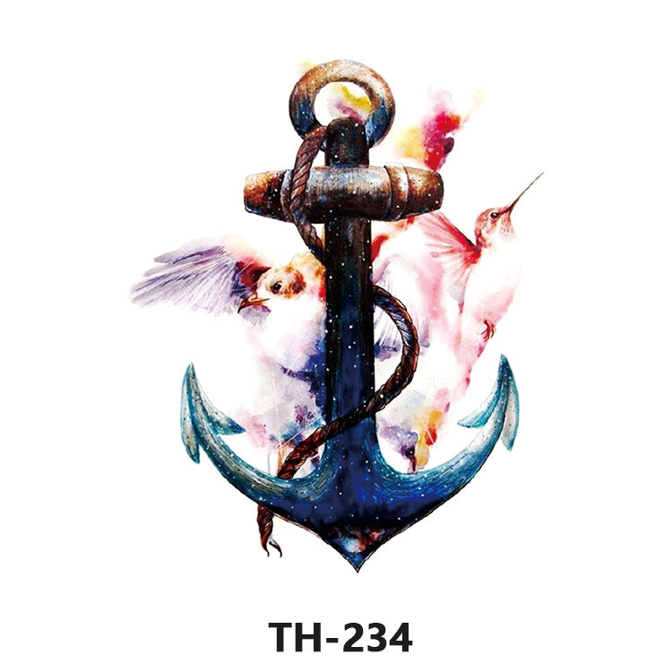 Free shipping Tattoo Factory Sticker Tattoo Tattoo Sticker Simulation Tattoo Sticker Paper Flower Color Water Transfer Stickers Sweatproof and Waterproof Direct Wholesale