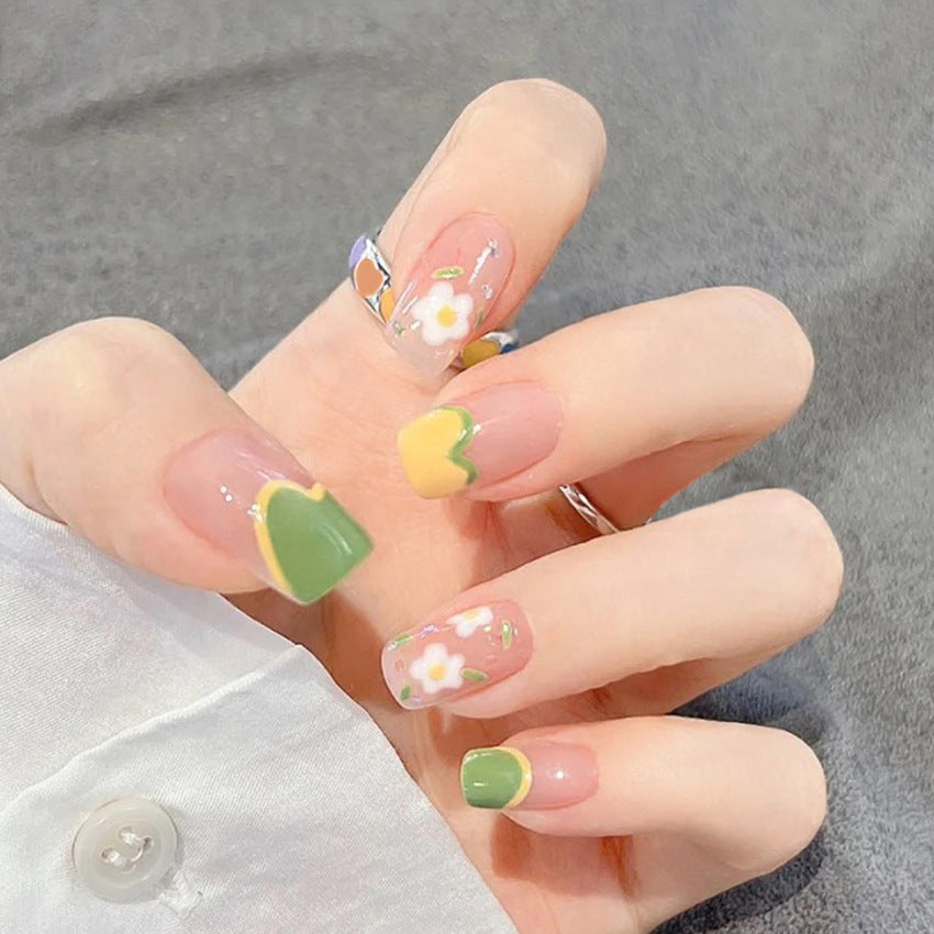 Fashion  nail Fresh Wear Armor Removable Nail Patch Nail Sticker Nail Stickers Fake Nails Wearable Nail Stickers A22
