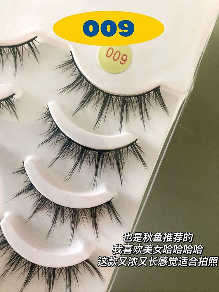 cos小恶魔假睫毛仙子毛女自然仿真嫁接鱼尾根分段上下睫毛009号