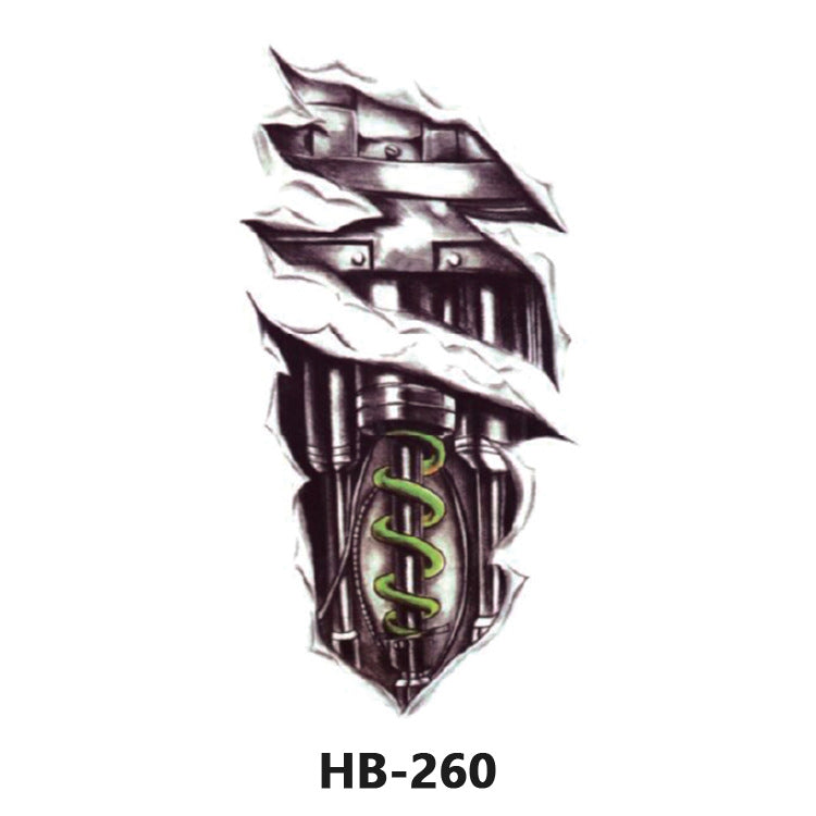 Free shipping Tattoo European and American Flower Personalized Wholesale Tattoo Sticker Waterproof and Durable Artificial Flower Arm Tattoo Temporary Chest Waist Sticker Tattoo