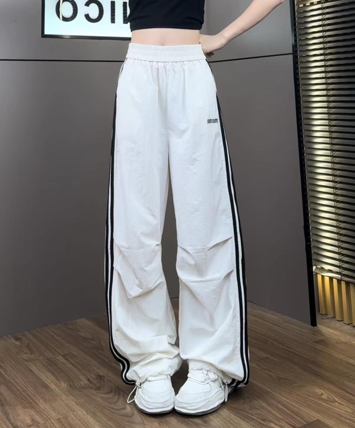 Free shipping new dopamine candy girl feeling full slim and thin quick-drying casual pants