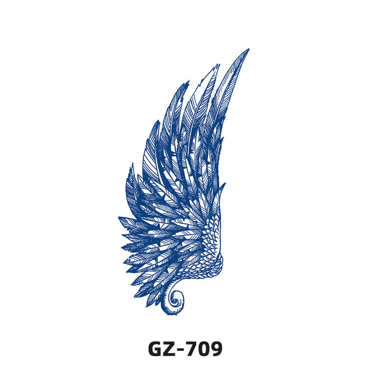 Free shipping Tattoo Herbal Tattoo Sticker Female Semi-Permanent Waterproof and Durable Grass and Wood Internet Celebrity Juice Non-Reflective Simulation Tattoo Sticker Male Advanced