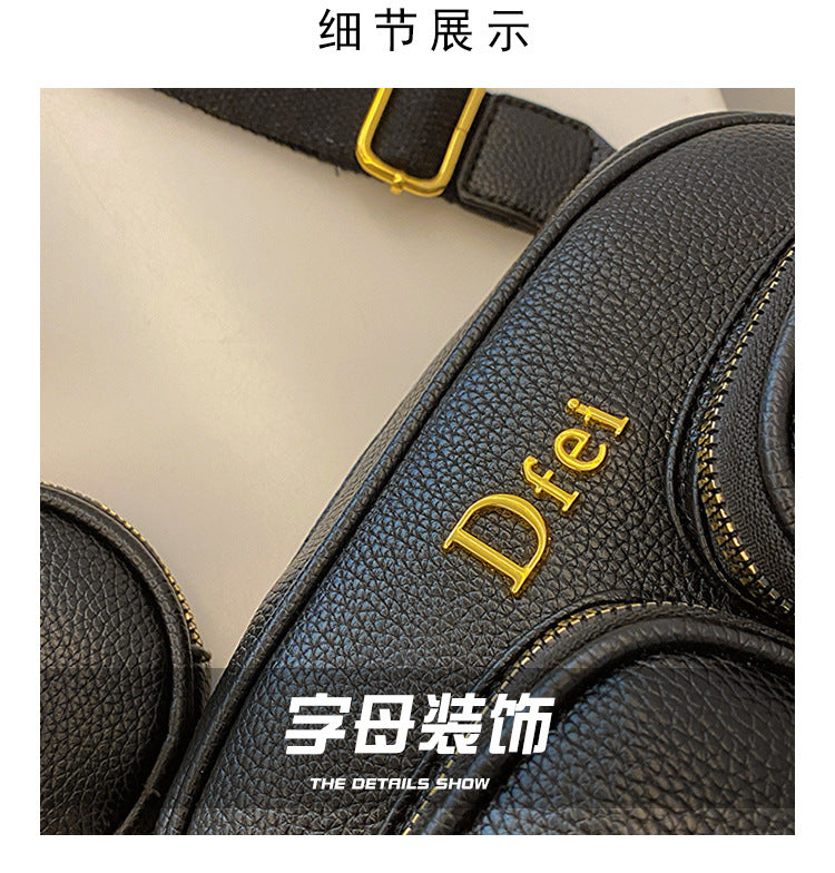 Dopamine Bag Free shipping Tattoo Summer messenger bag women's 2024 new trendy ins style Japanese dopamine girl color bar one shoulder messenger bag