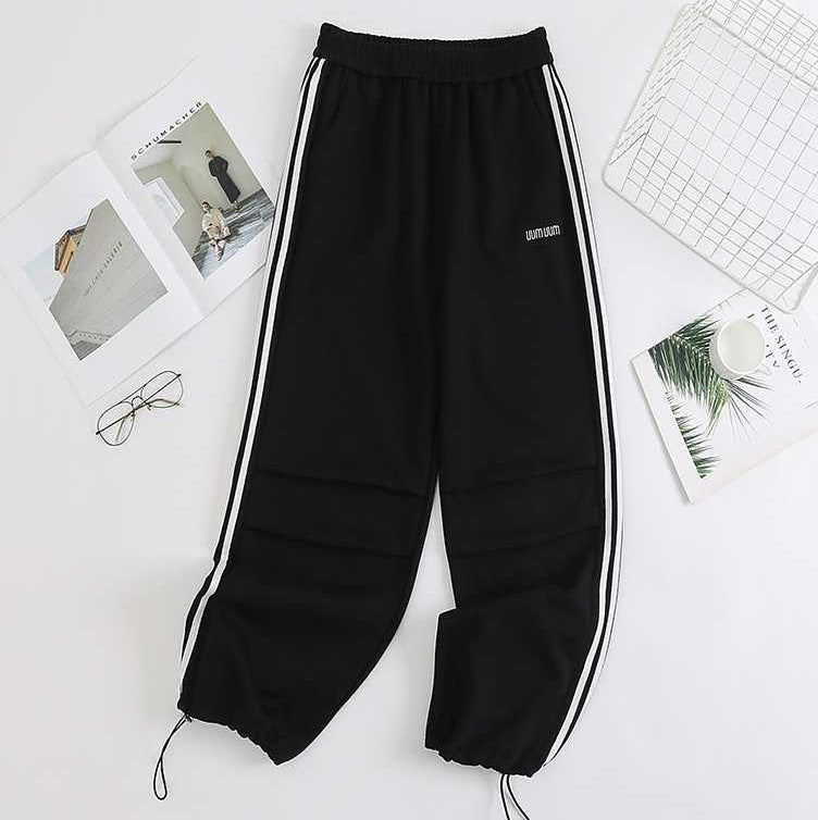 Free shipping   new dopamine candy girl feeling full slim and thin casual pants