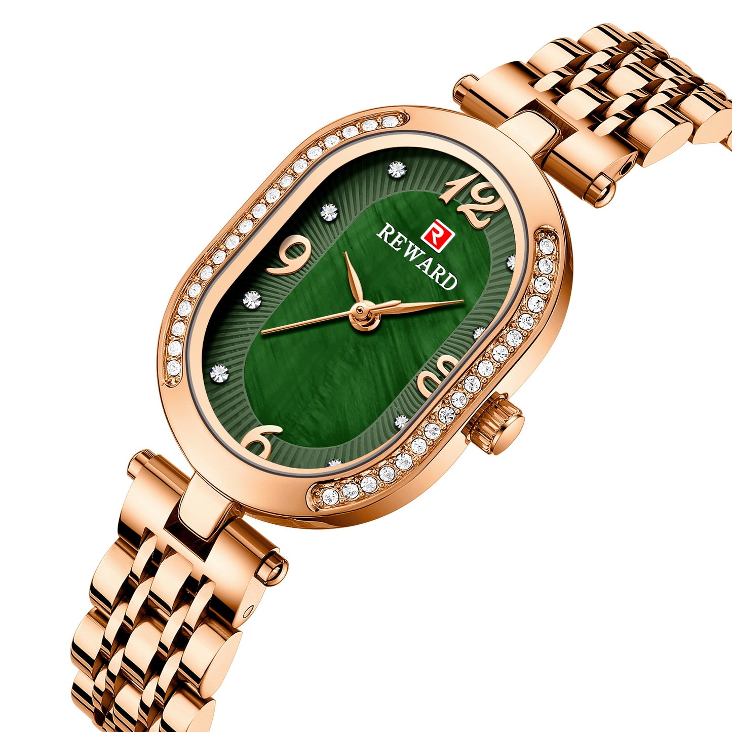 Fashion women's watchReward Elegant Lady Watch Diamond-Embedded Women's Quartz Watch Class II E-Commerce Network Red Women's Watch Direct Delivery