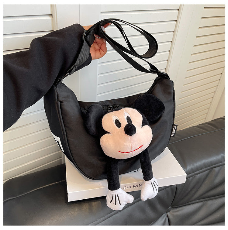 Dopamine Bag Free shipping Tattoo 2024 New Dopamine Sports Wind Bowling Handbag Cute One Shoulder Crossbody Pillow Bag Large Capacity Crossbody