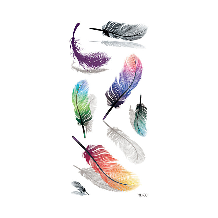 Free shipping Tattoo In Stock Wholesale 3D Butterfly Waterproof Sweatproof Female Stereo Emulational Creative Temporary Stickers Europe and America Cross Border Butterfly Tattoo Sticker