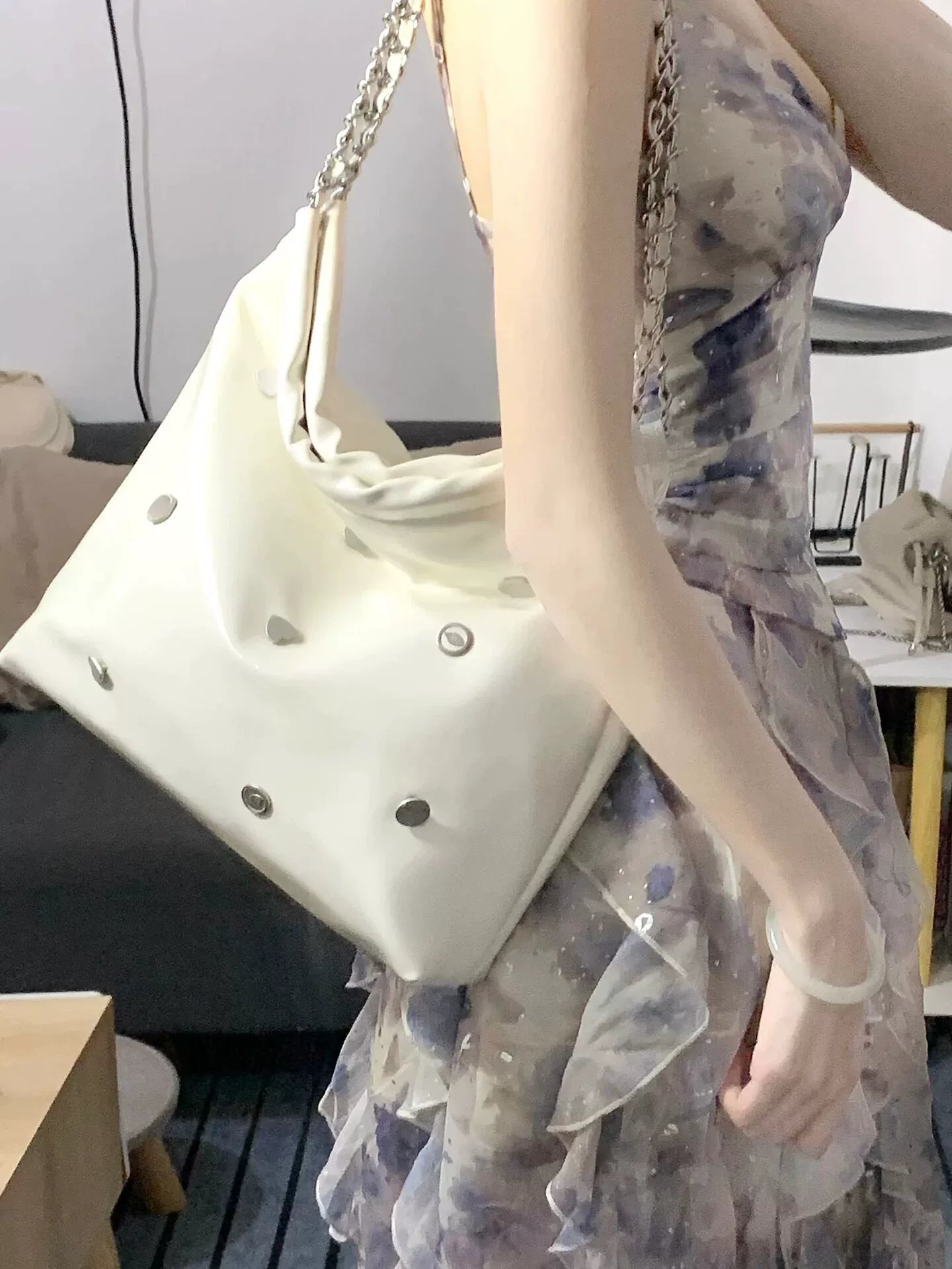 Fashion women's wear Floral Dress Women's Summer French Style High Sense Temperament Long Dress Tight Waist Seaside Vacation Small Suspender Dress
