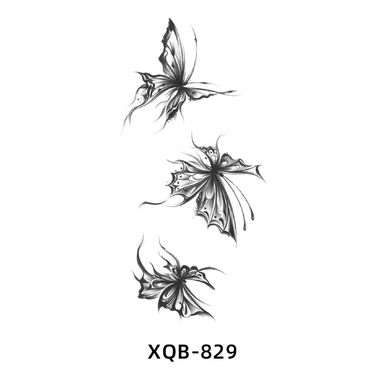 Free shipping Tattoo New Flower Arm Tattoo Sticker Waterproof Men's and Women's Small Arm Tattoo Tattoo Black and White Animal Tattoo Sticker Paper Factory Wholesale