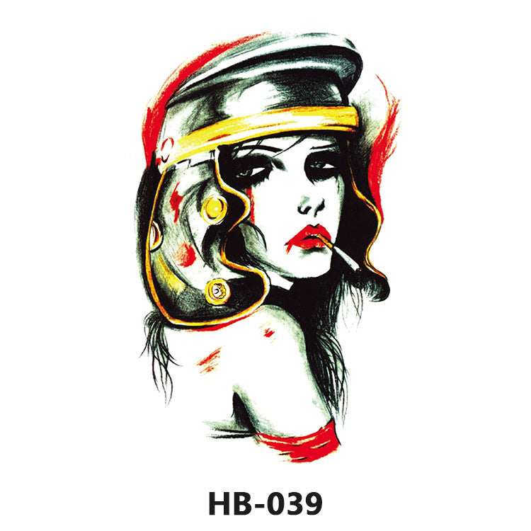 Free shipping Tattoo Cross-Border Factory in Stock Wholesale Artistic Tattoo Sticker Waterproof Fashion Flower Arm Stickers Half Sleeve Temporary Tattoo Sticker Men and Women