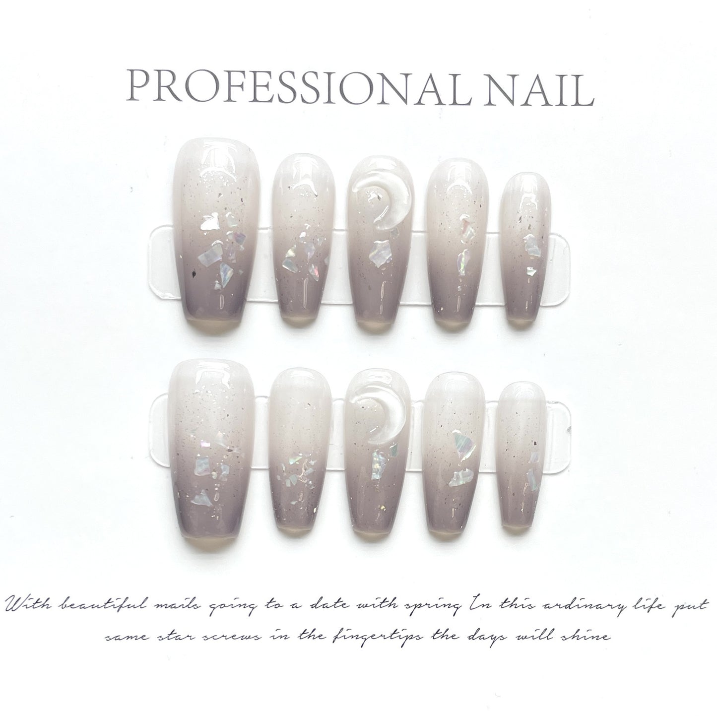 (reusable nail)Hot selling handmade nail art New Year gift, new butterfly cherry plaid nail art, wearing nail, handmade nail art, long style