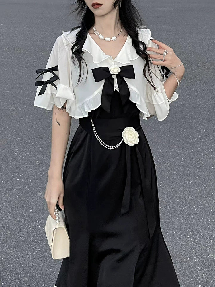 Fashion women's wear French Strap Dress Women's Summer 2024 New High-Grade Dress Daily Style Super Fairy Slimming Fishtail Dress