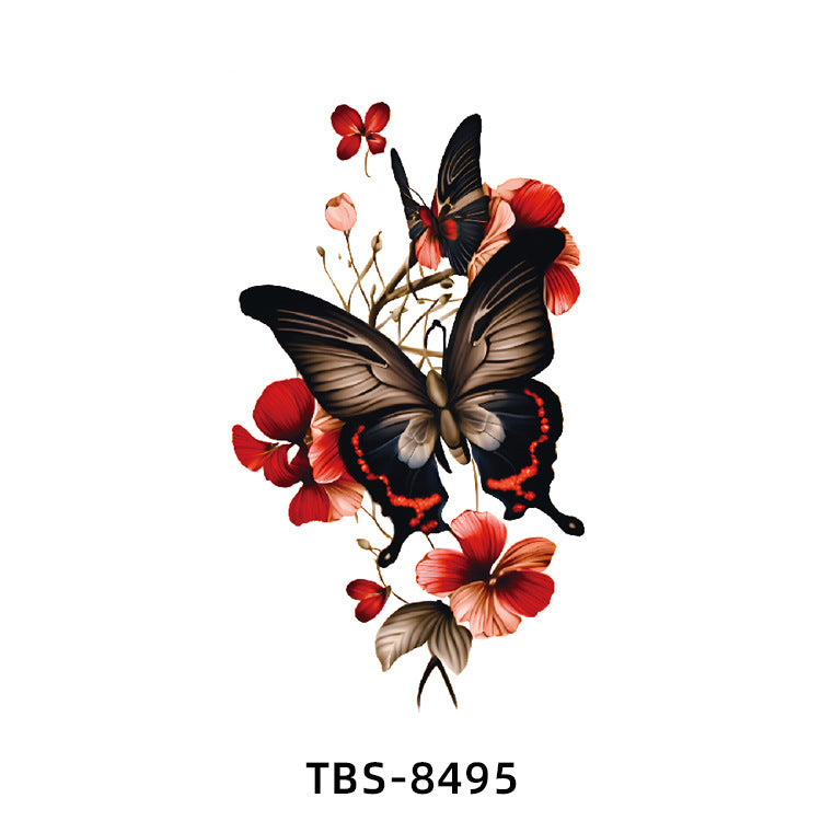 Free shipping Tattoo New Small Full Arm Tattoo Sticker Half Sleeve Tiger Lion Animal Arm Waterproof and Durable Cross-Border European and American Tattoo Sticker Paper