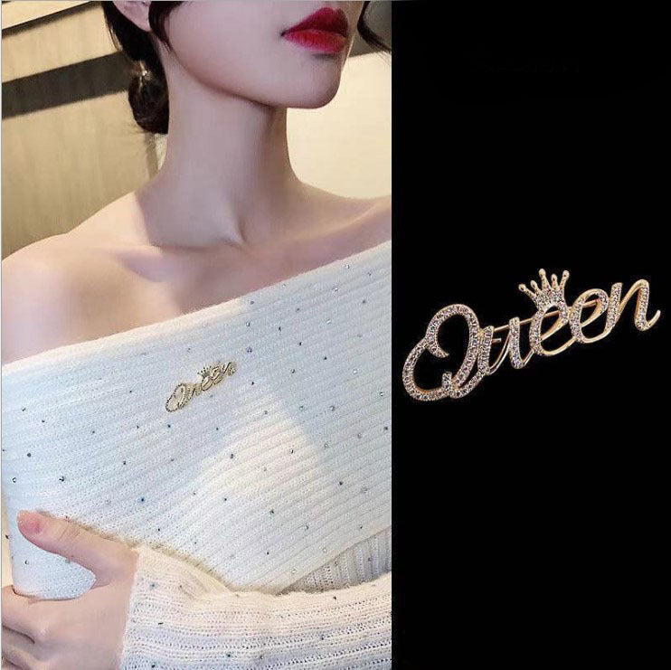 配饰胸针韩版高档胸针女精致优雅满钻胸花珍珠防走光别针时尚简约衣饰批发