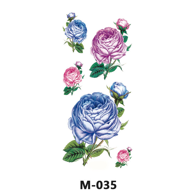 Free shipping Tattoo Factory Wholesale Tattoo Sticker Tattoo Men's and Women's Flower Butterfly Color Waterproof Tattoo Sticker Internet Celebrity Tattoo Sticker Paper