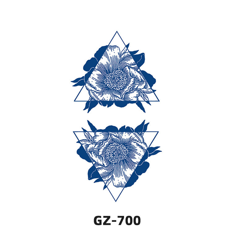 Free shipping Tattoo Herbal Tattoo Sticker Female Semi-Permanent Waterproof and Durable Grass and Wood Internet Celebrity Juice Non-Reflective Simulation Tattoo Sticker Male Advanced