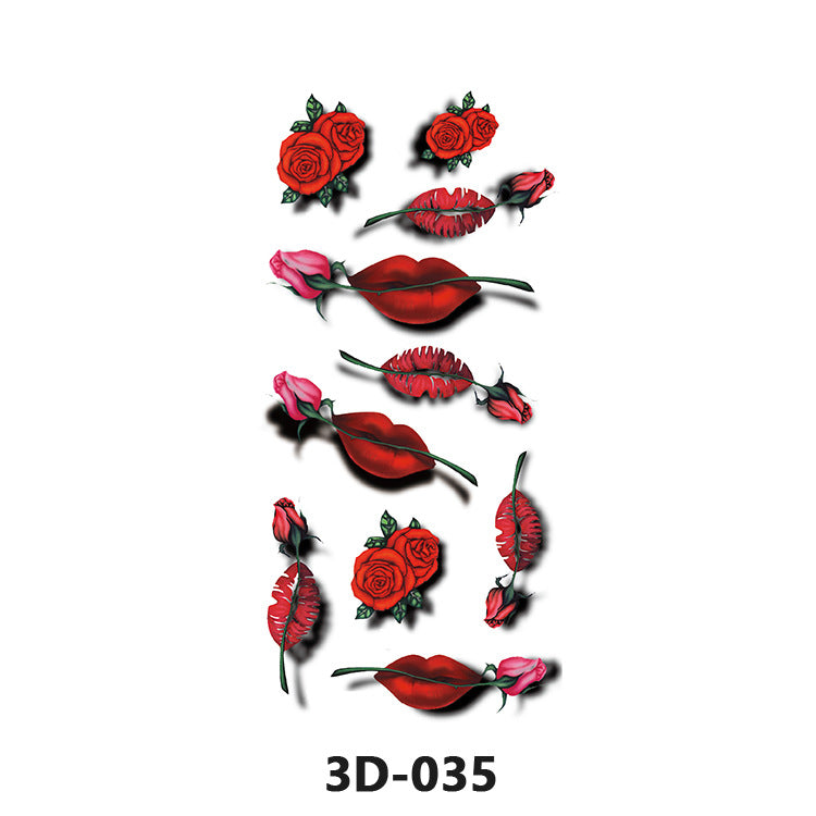 Free shipping Tattoo In Stock Wholesale 3D Butterfly Waterproof Sweatproof Female Stereo Emulational Creative Temporary Stickers Europe and America Cross Border Butterfly Tattoo Sticker
