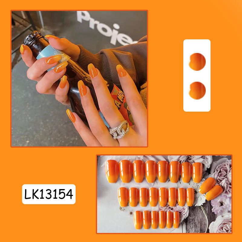 穿戴甲棋盘格美甲贴片甲片芭蕾甲指甲贴片假指甲片穿戴式美甲成品