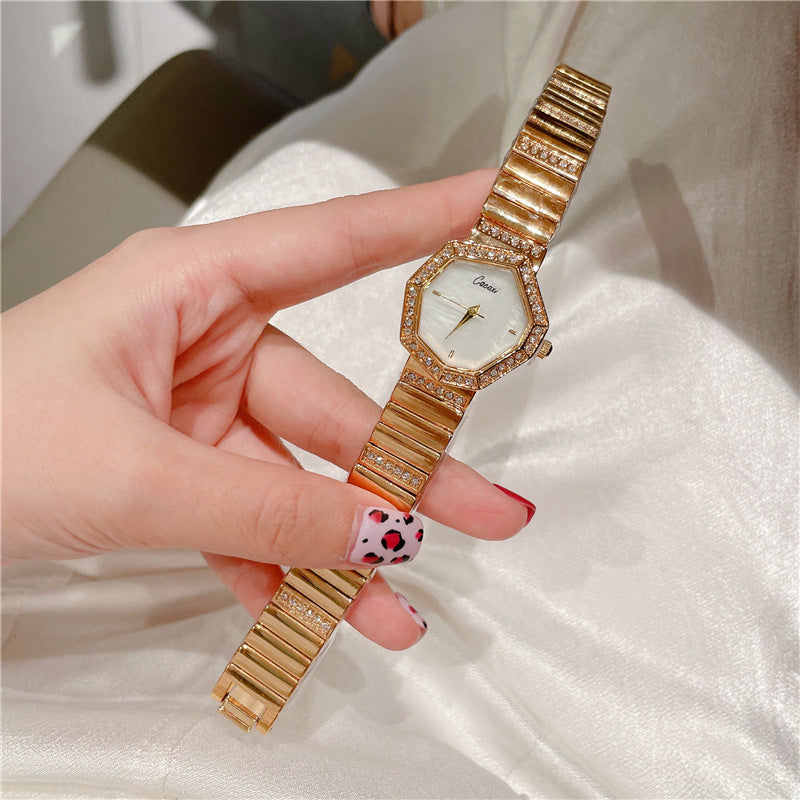 Fashion women's watchCacaxi Cross-Border New Ladies Watch Fashion Small Green Watch Foreign Trade Alloy Diamond Watch Wholesale A249