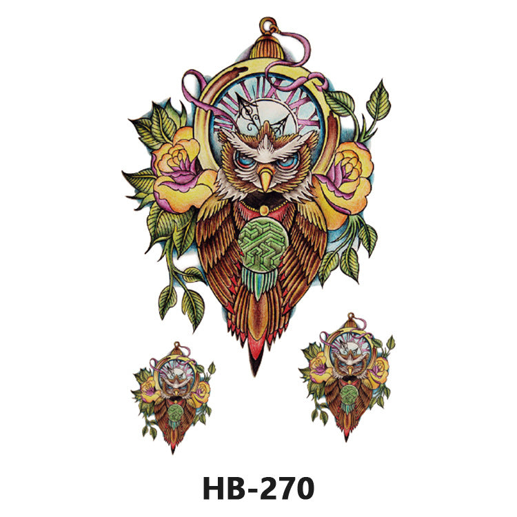 Free shipping Tattoo European and American Flower Personalized Wholesale Tattoo Sticker Waterproof and Durable Artificial Flower Arm Tattoo Temporary Chest Waist Sticker Tattoo