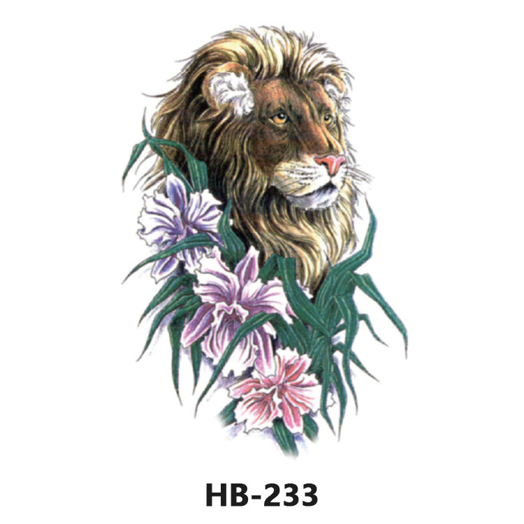 Free shipping Tattoo European and American Flower Personalized Wholesale Tattoo Sticker Waterproof and Durable Artificial Flower Arm Tattoo Temporary Chest Waist Sticker Tattoo