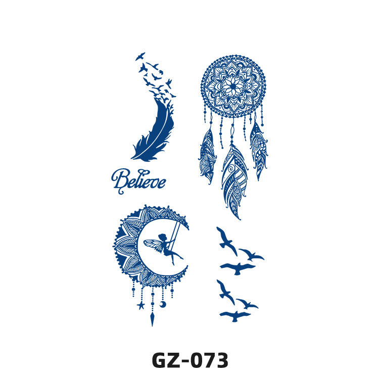 Free shipping Tattoo Juice Herb Tattoo Sticker Semi-Permanent Non-Reflective Simulation Pattern Waterproof and Durable Men and Women Tattoo Tattoo Sticker Paper