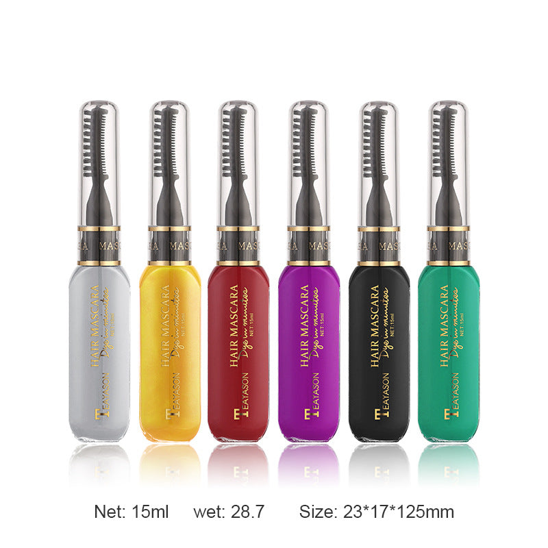 Disposable hair dye White dark blue dye Color Highlights Color Mascara dual purpose