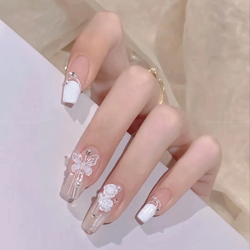 Fashion  nail Butterfly Wear Armor Removable Nail Patch Nail Sticker Nail Stickers Fake Nails Wearable Nail Stickers X102