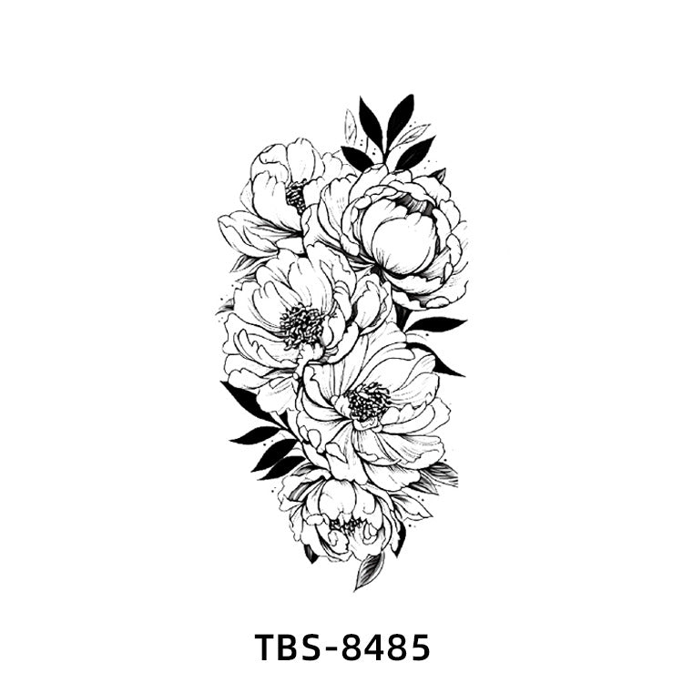 Free shipping Tattoo New Small Full Arm Tattoo Sticker Half Sleeve Tiger Lion Animal Arm Waterproof and Durable Cross-Border European and American Tattoo Sticker Paper