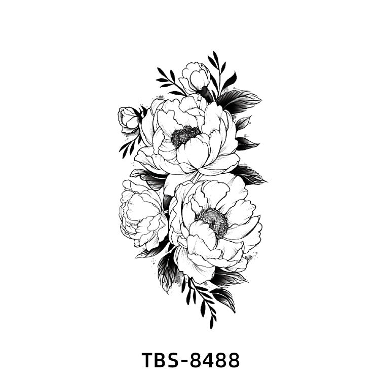 Free shipping Tattoo New Small Full Arm Tattoo Sticker Half Sleeve Tiger Lion Animal Arm Waterproof and Durable Cross-Border European and American Tattoo Sticker Paper