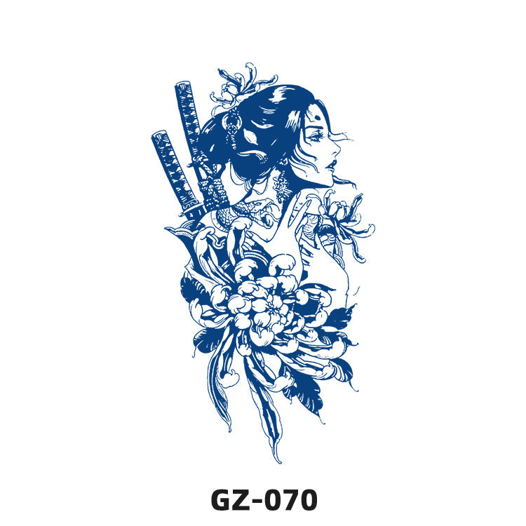 Free shipping Tattoo Juice Herb Tattoo Sticker Semi-Permanent Non-Reflective Simulation Pattern Waterproof and Durable Men and Women Tattoo Tattoo Sticker Paper