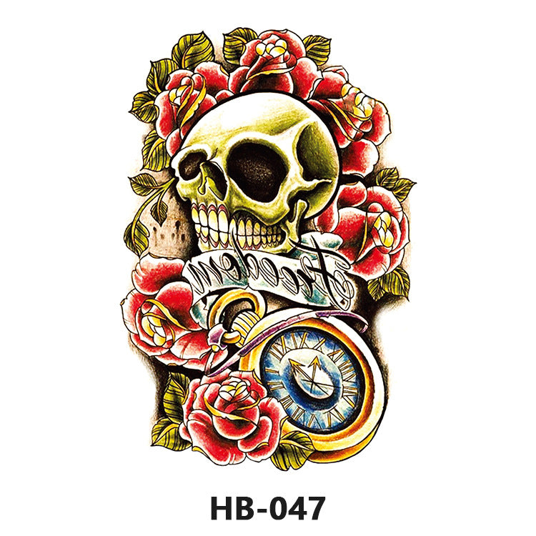 Free shipping Tattoo Cross-Border Factory in Stock Wholesale Artistic Tattoo Sticker Waterproof Fashion Flower Arm Stickers Half Sleeve Temporary Tattoo Sticker Men and Women