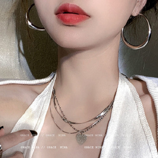 金属冷淡风大耳圈耳环欧美时尚不规则几何圆圈耳饰夸张个性耳钉女