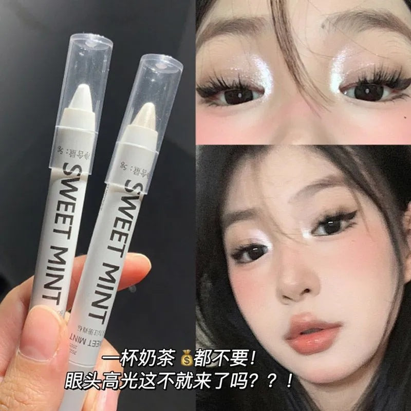Sleeper Silkworm Highlighter Eyeshadow Pen Eye Bead Matte Flash waterproof Eyeshadow stick