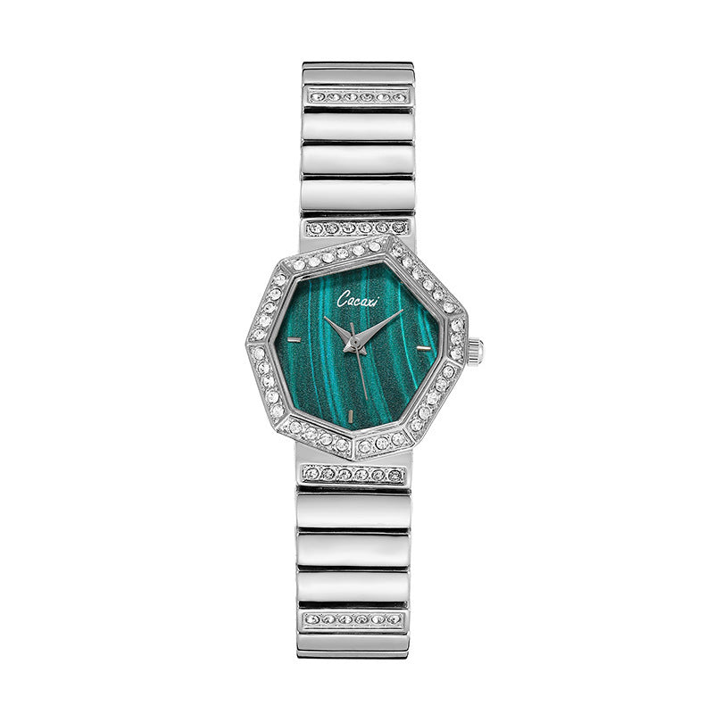 Fashion women's watchCacaxi Cross-Border New Ladies Watch Fashion Small Green Watch Foreign Trade Alloy Diamond Watch Wholesale A249