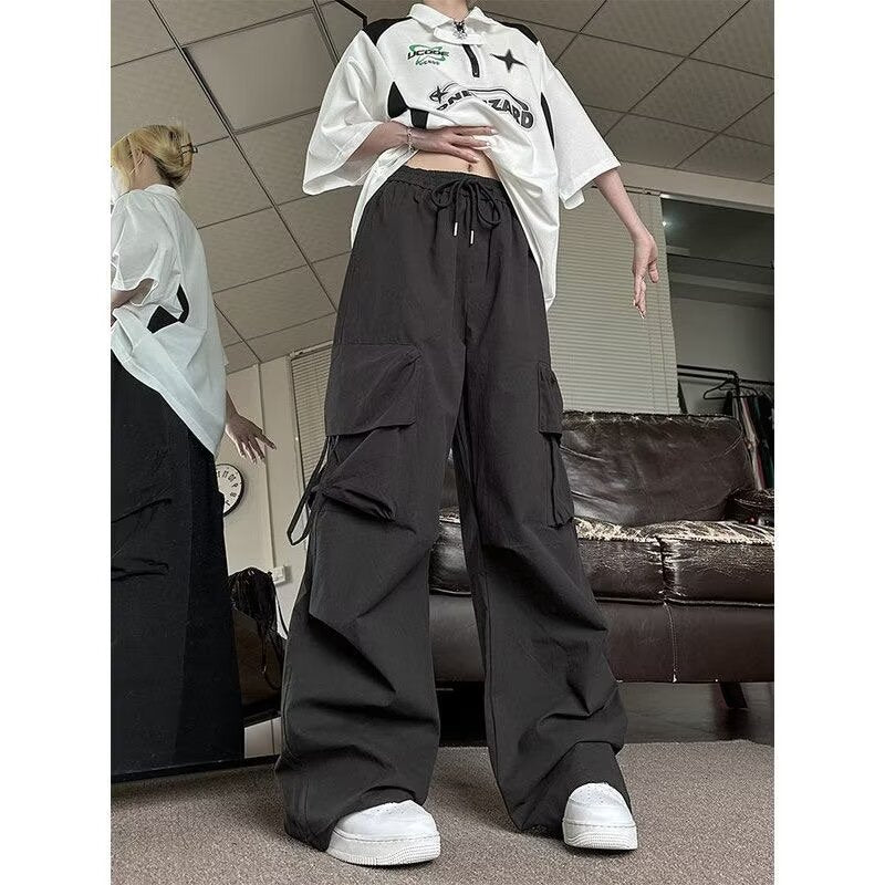 Dopamine pants Free shipping Tattoo Summer dopamine leggings women's 2024 new trend loose and thin wide-leg casual pants cross-border