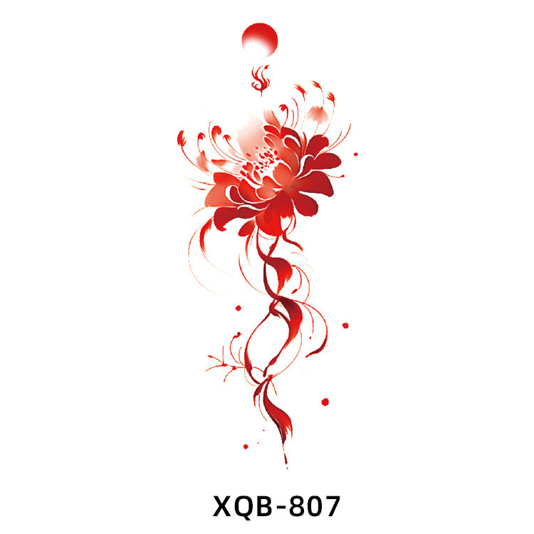 Free shipping Tattoo New Flower Arm Tattoo Sticker Waterproof Men's and Women's Small Arm Tattoo Tattoo Black and White Animal Tattoo Sticker Paper Factory Wholesale