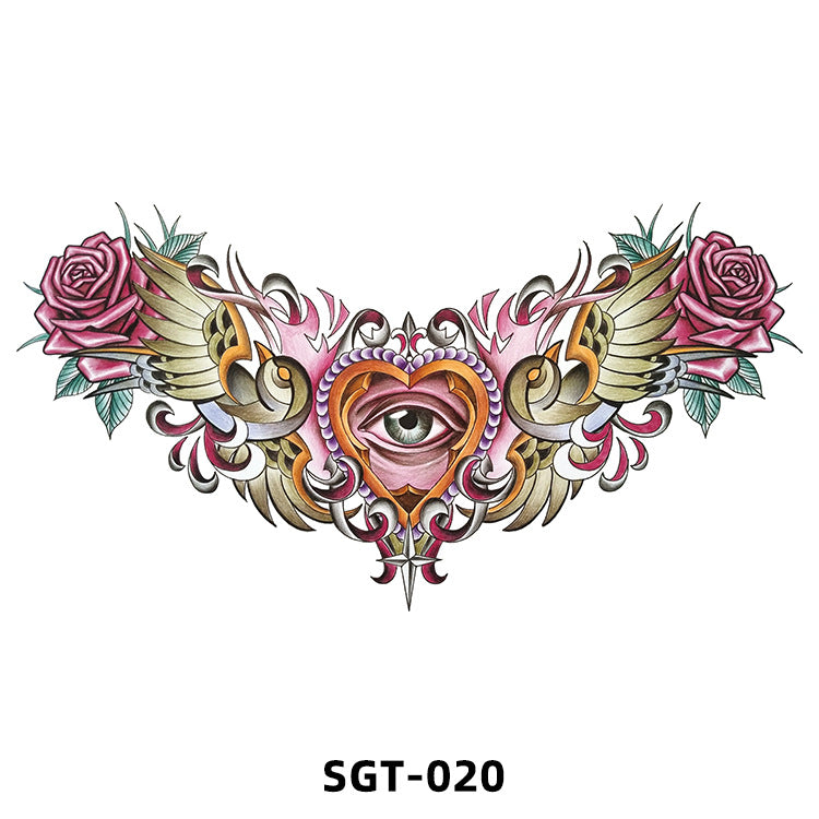 Free shipping Tattoo 2023 New Factory Wholesale Chest Paste Tattoo Sticker Back Tattoo Wings Big Picture Sticker Tattoo Sticker Back Sticker