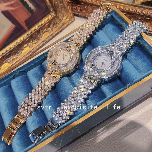 Fashion women's watchLsvtr Tik Tok Live Stream Cross-Border Hot Watch Starry with Diamonds Affordable Luxury Fashion Niche Women's Watch