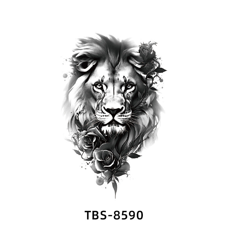 Free shipping Tattoo In Stock Wholesale Small Full Arm Tattoo Sticker Waterproof Sweatproof Animal Color Half Sleeve Arm Flower Tattoo Sticker Paper Tattoo
