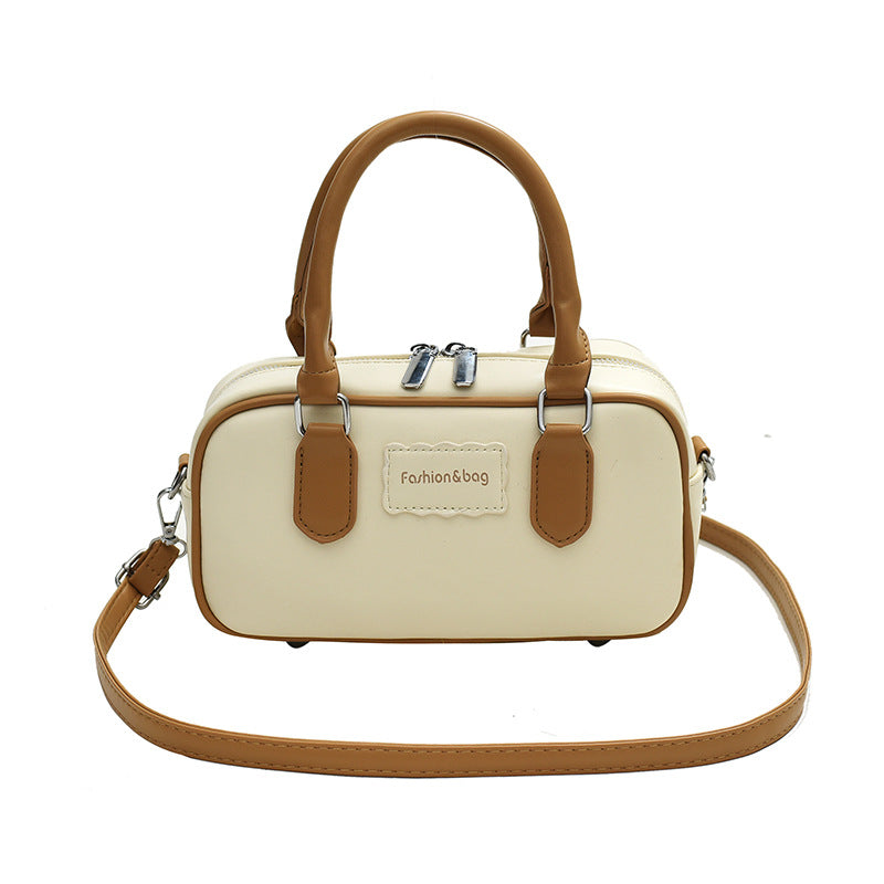 Dopamine Bag Free shipping Tattoo Fashion contrasting color Boston portable small bag women 2024 new spring dopamine Internet celebrity shoulder cross pillow bag