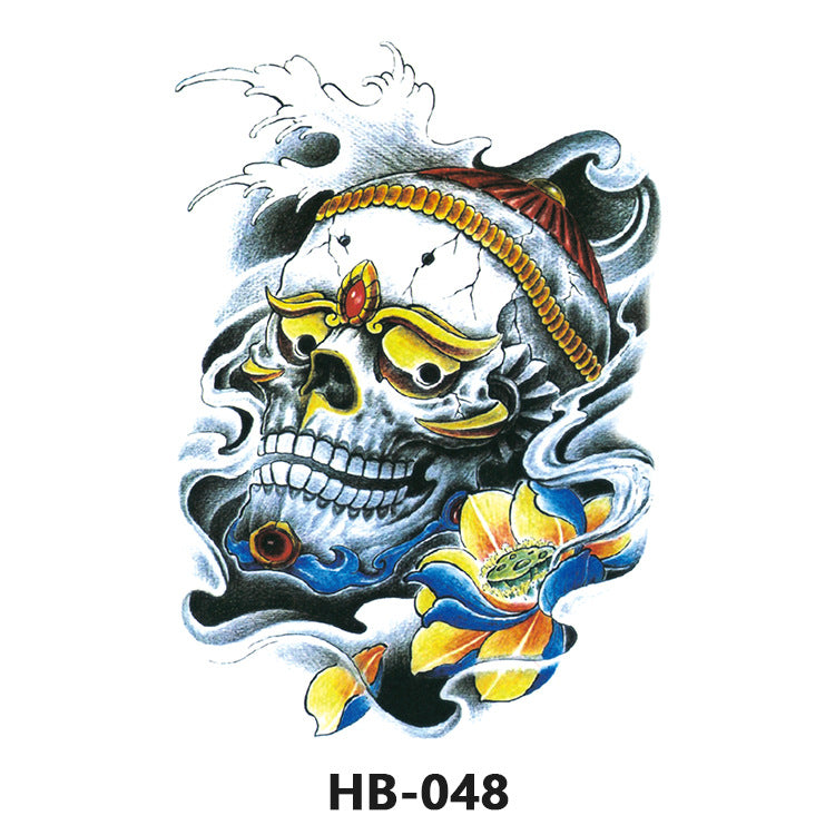 Free shipping Tattoo Cross-Border Factory in Stock Wholesale Artistic Tattoo Sticker Waterproof Fashion Flower Arm Stickers Half Sleeve Temporary Tattoo Sticker Men and Women