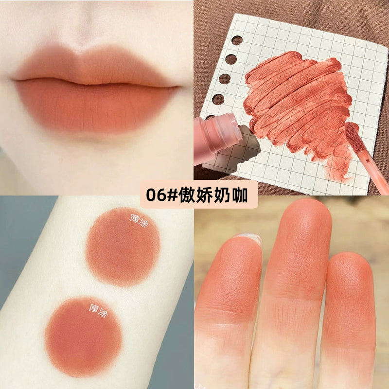 绵绵粉砂雾面口红唇釉持久不粘杯不脱色显白女学生丝绒哑光唇泥口红