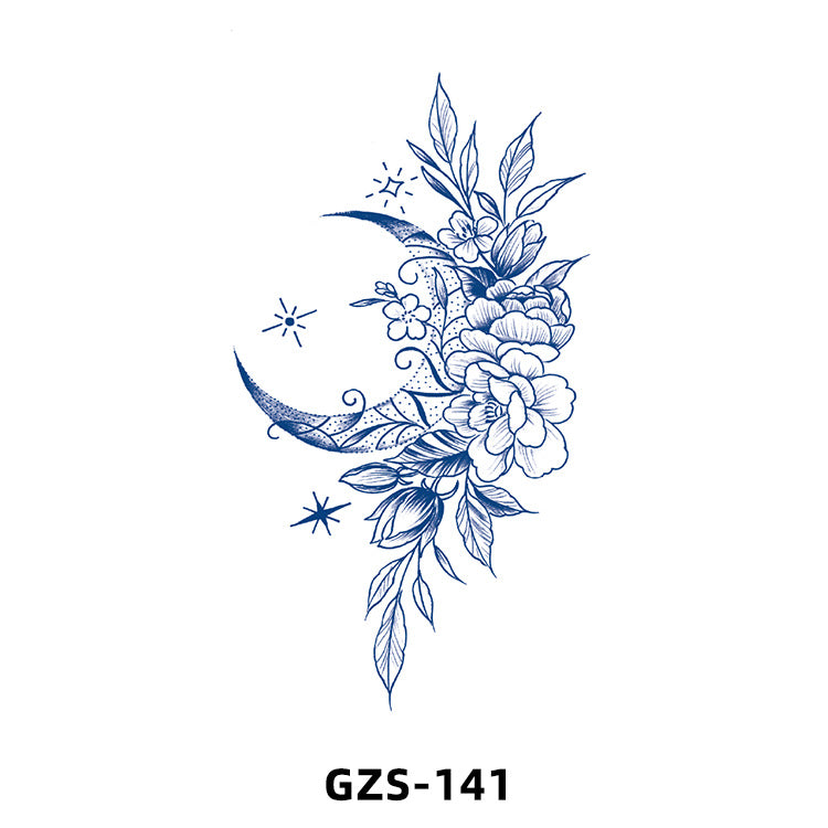Free shipping Tattoo New Herbal Juice Tattoo Sticker Cute Flowers Fresh Flower Semi-Permanent Ins Tattoo Stickers Factory Wholesale
