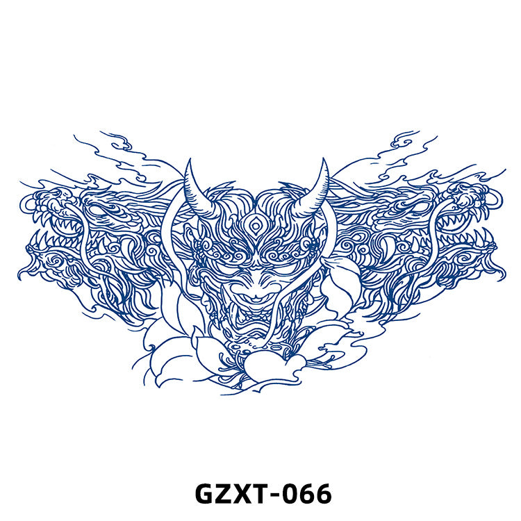 Free shipping Tattoo 2023 New Factory Wholesale Juice Chest Paste Tattoo Sticker Herbal Semi-Permanent Back Tattoo Wings Tattoo Sticker