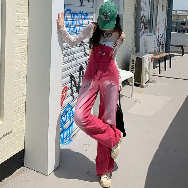Free shipping  new loose and thin sweet and cool straight wide-leg pants
