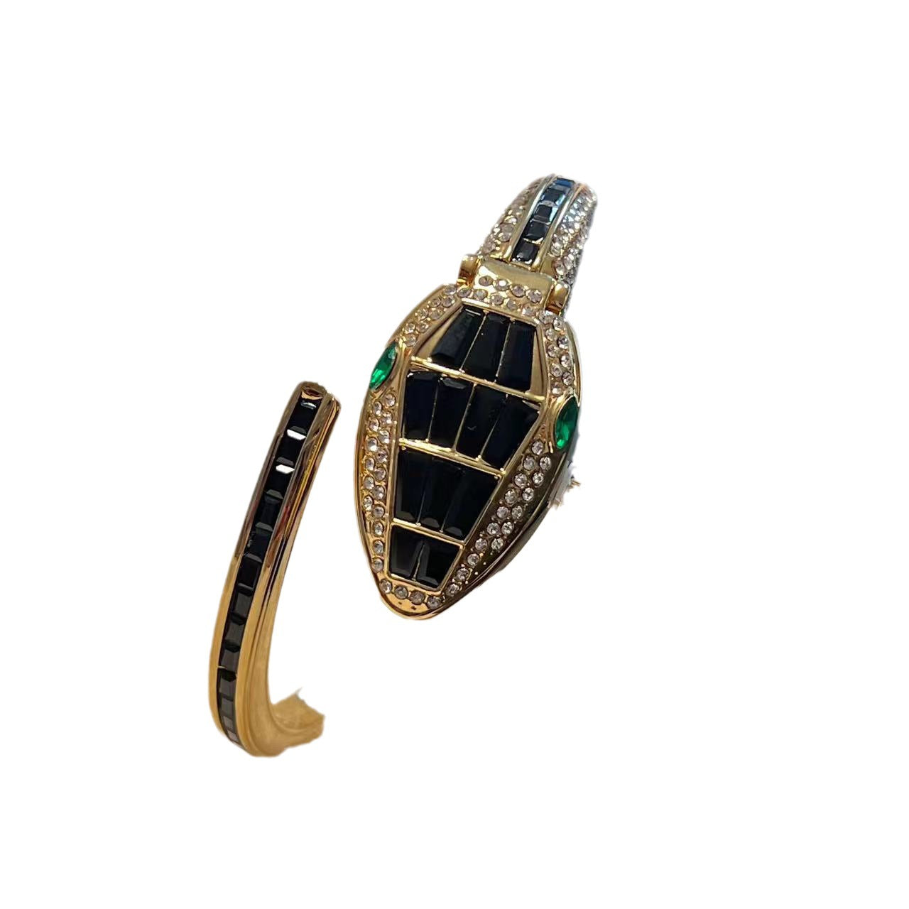 Fashion women's watch2023 New Product Best-Selling Diamond Snake Bangle Watch Snake Bracelet Quartz Open Watch Cross-Border E-Commerce Hot Sale